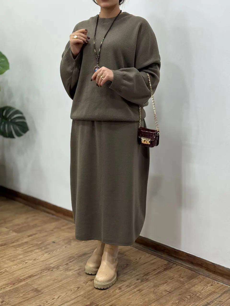 ست پلیور و دامن بافت آیسو آیرا 1